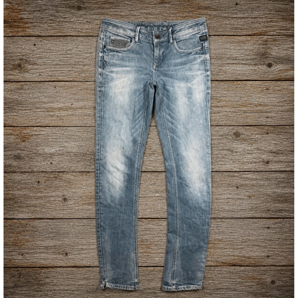 G-Star Raw Midge Rover Skinny Jeans Womens 27x32 Light Wash Low Rise 60641.5008‎